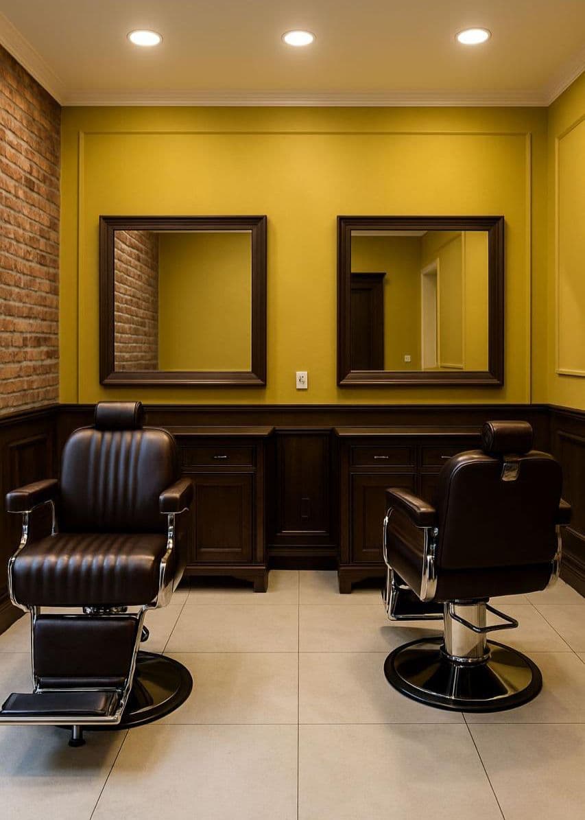 Interior da Barbearia