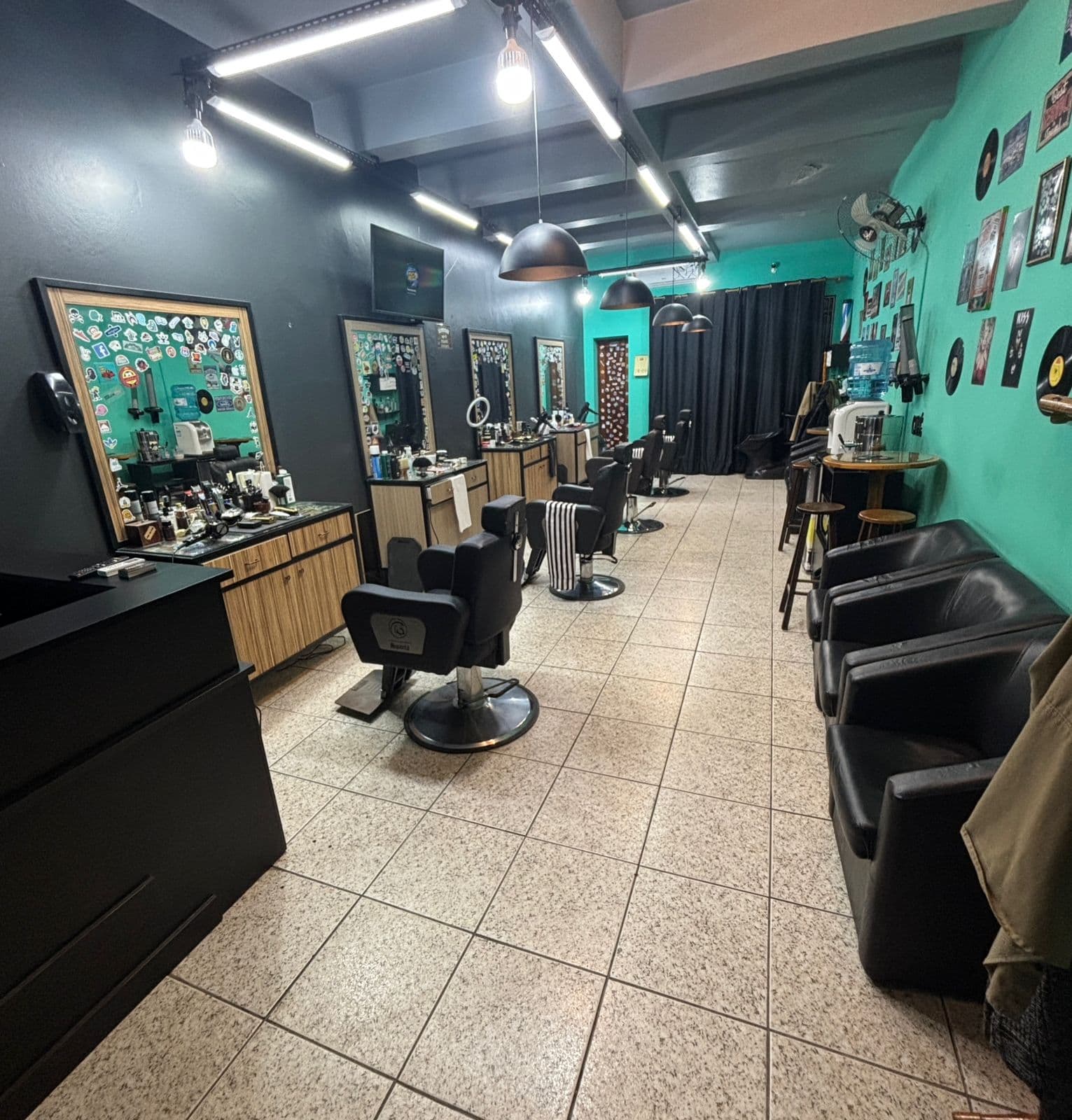 Interior da Barbearia